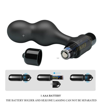 MR PLAY - ANAL VIBRATEUR PLUG IN SILICONE NOIR