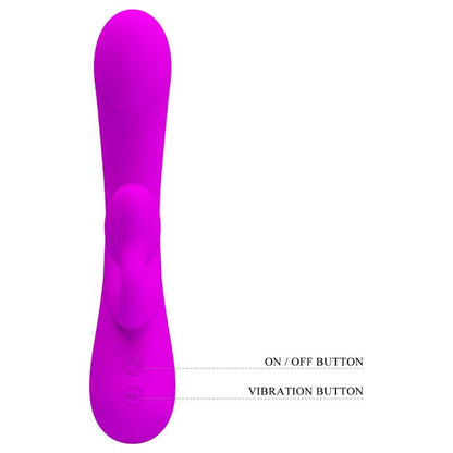 PRETTY LOVE - VIBRATEUR ET SUCCION CLITORISÉ EN SILICONE SINCÈRE VIOLET