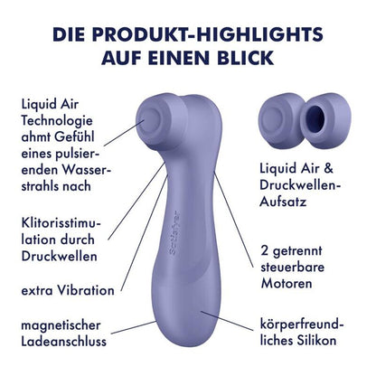 SATISFYER - PRO 2 GENERATION 3 LIQUID AIR TECHNOLOGY GARNET