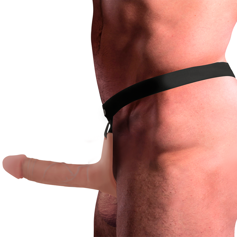 INTENSE - HARNAIS CREUX AVEC GODE IN SILICONE 16 X 3.5 CM