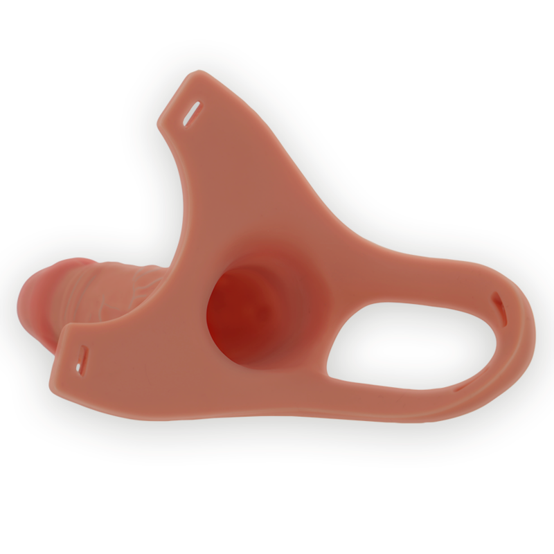 INTENSE - HARNAIS CREUX AVEC GODE IN SILICONE 16 X 3.5 CM