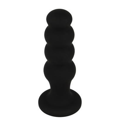 Plug anal en silicone scott premium noir – Black & Silver