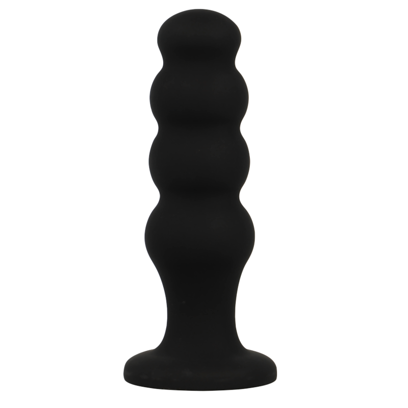 Plug anal en silicone scott premium noir – Black & Silver