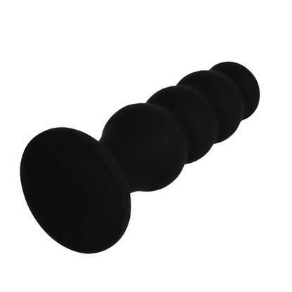 Plug anal en silicone scott premium noir – Black & Silver