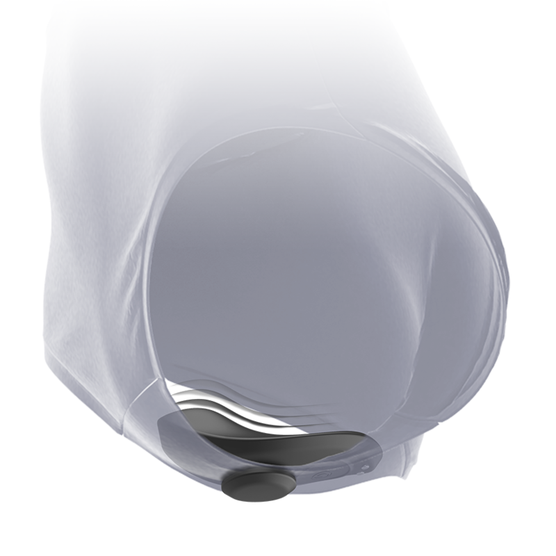 Vibrateur culotte vibrante rechargeable en silicone preston noir – Black & Silver