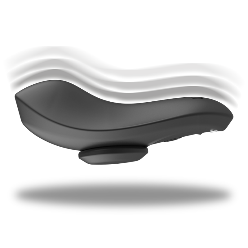 Vibrateur culotte vibrante rechargeable en silicone preston noir – Black & Silver