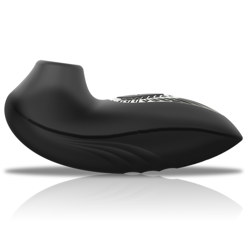 Drake deluxe sucking vibe rechargeable silicone noir – Black & Silver