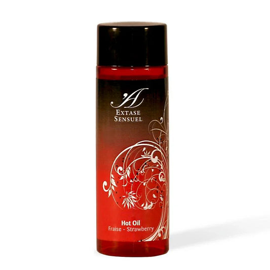 Extase Sensual – Huile Stimulante Chaleur Fraise 100 ml