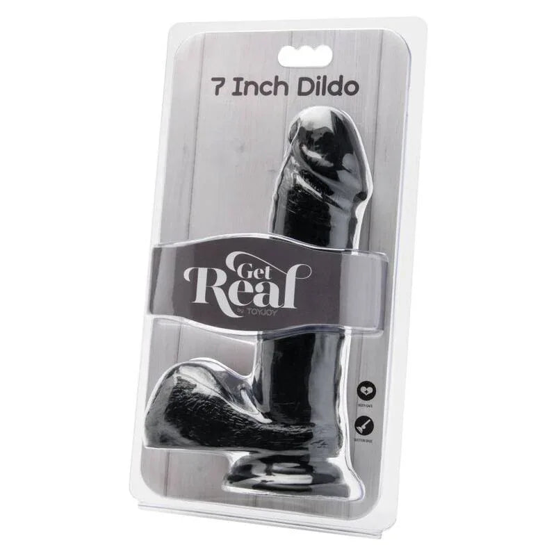 Get Real – Gode 18 cm avec Boules Noir