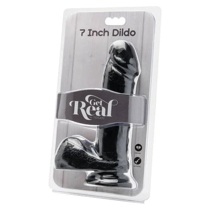Get Real – Gode 18 cm avec Boules Noir