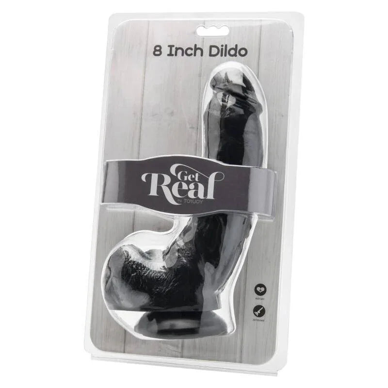 Get Real – Gode 20,5 cm avec Boules Noires