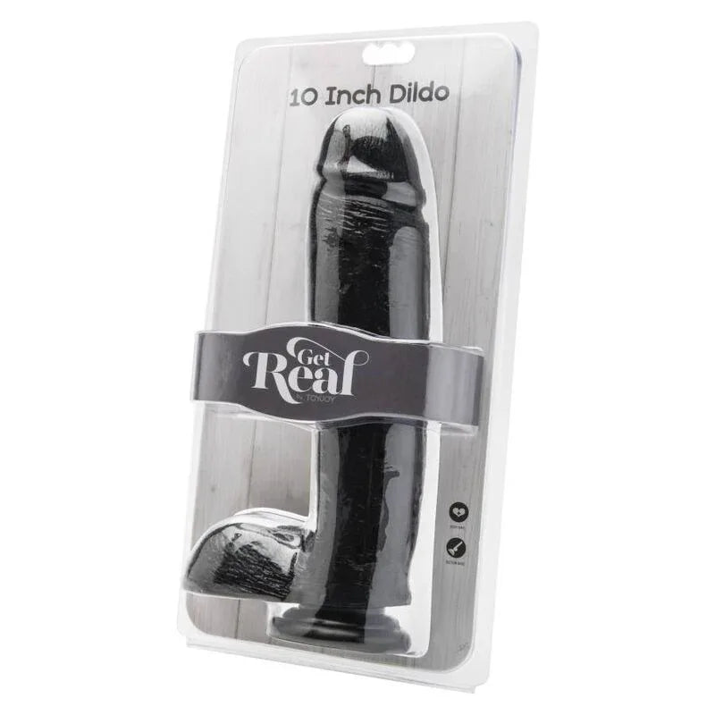 Get Real – Gode 25,5 cm avec Boules Noires