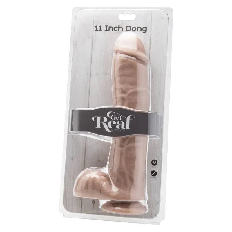 Get Real – Gode 28 cm avec Billes en Peau