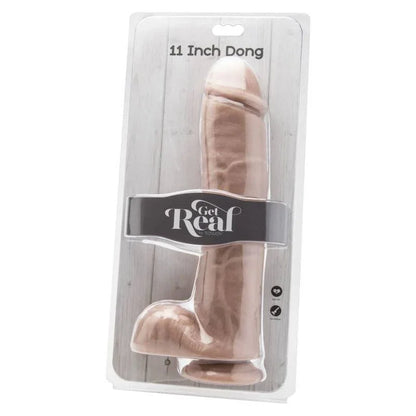 Get Real – Gode 28 cm avec Billes en Peau