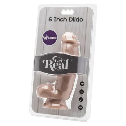 Get Real – Gode 12 cm avec Billes Vibrateur Skin