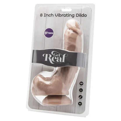 Get Real – Gode 20,5 cm avec Billes Vibrateur Skin