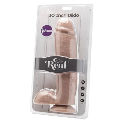 Get Real – Gode 25,5 cm avec Billes Vibrateur Skin