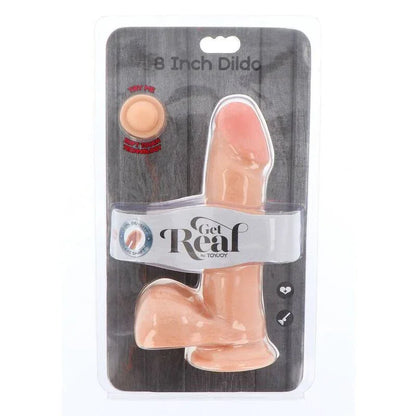 Get Real – Gode Double Densité 18 cm Balles Peau