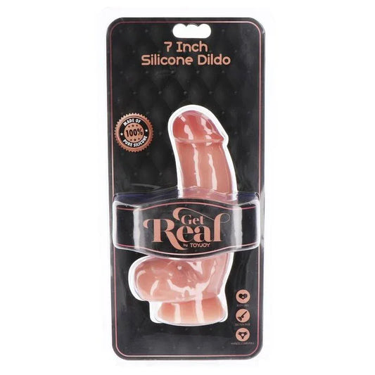 Get Real – Gode en Silicone 18 cm avec Balles Peau