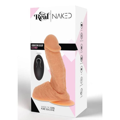 GET REAL - DILDO DE SILICONA VIBRANTE SKIN