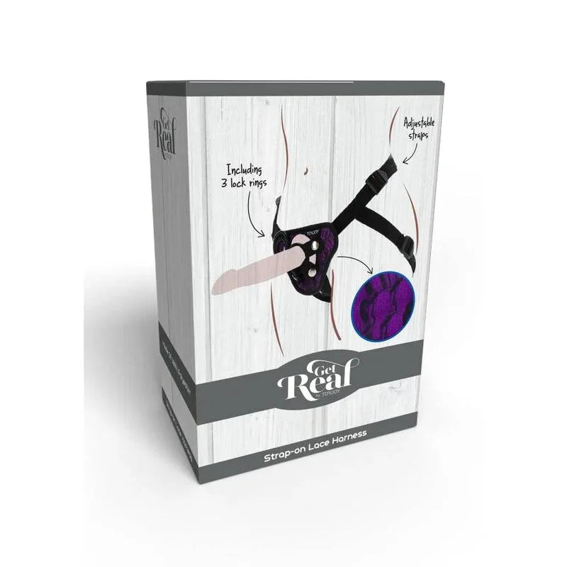 Get Real – Harnais en Dentelle Strap On Violet