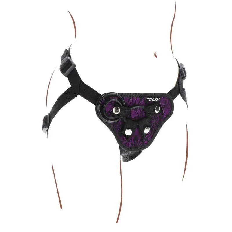 Get Real – Harnais en Dentelle Strap On Violet