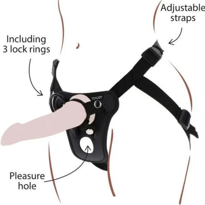Get Real – Harnais de Plaisir Strap On Noir