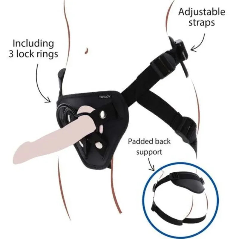 Get Real – Harnais Strap On Deluxe Noir