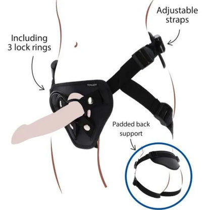 Get Real – Harnais Strap On Deluxe Noir