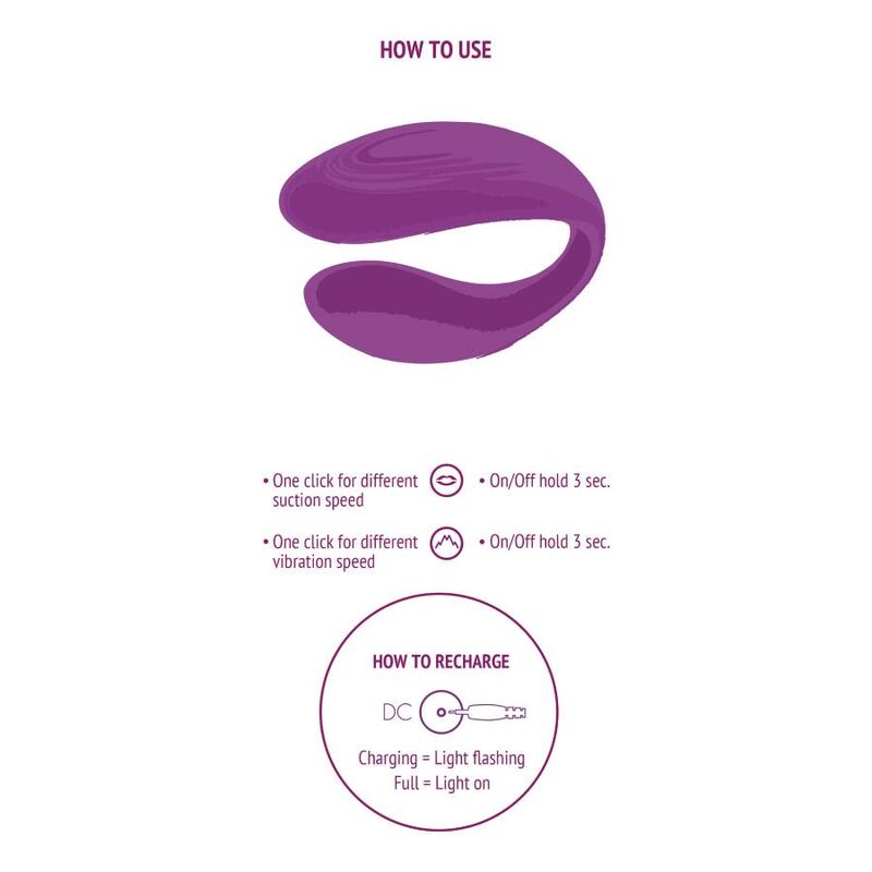 XOCOON - VIBRADOR PARA PAREJAS BOUND LOVE MORADO