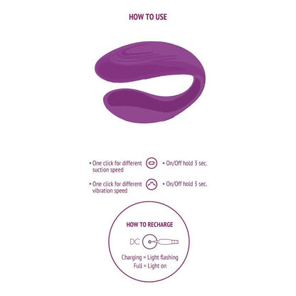 XOCOON - VIBRADOR PARA PAREJAS BOUND LOVE MORADO