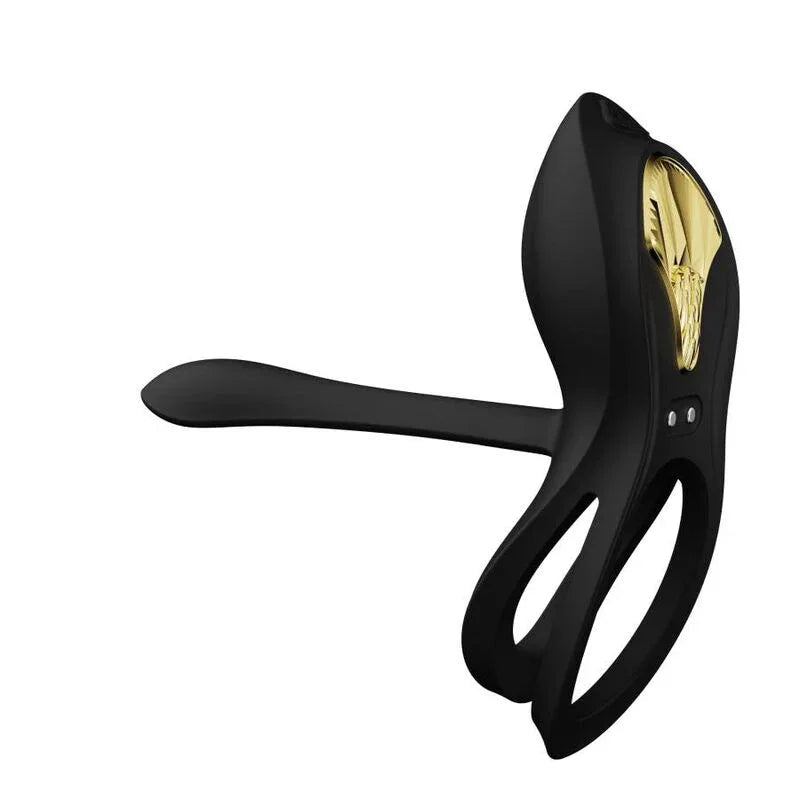 Zalo – Bague Vibrante Couples Bayek Noir