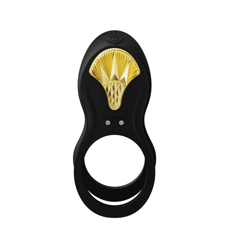 Zalo – Bague Vibrante Couples Bayek Noir