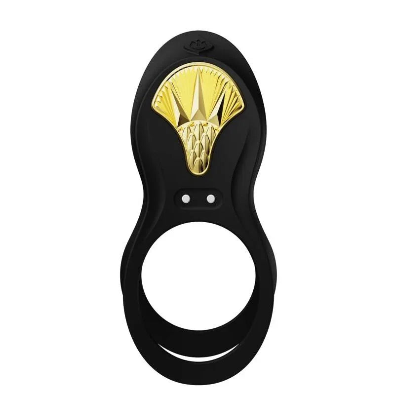 Zalo – Bague Vibrante Couples Bayek Noir
