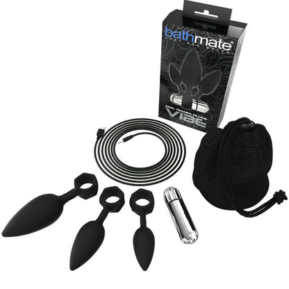 BATHMATE - TAPONES DE ENTRENAMIENTO ANAL CON VIBRADOR