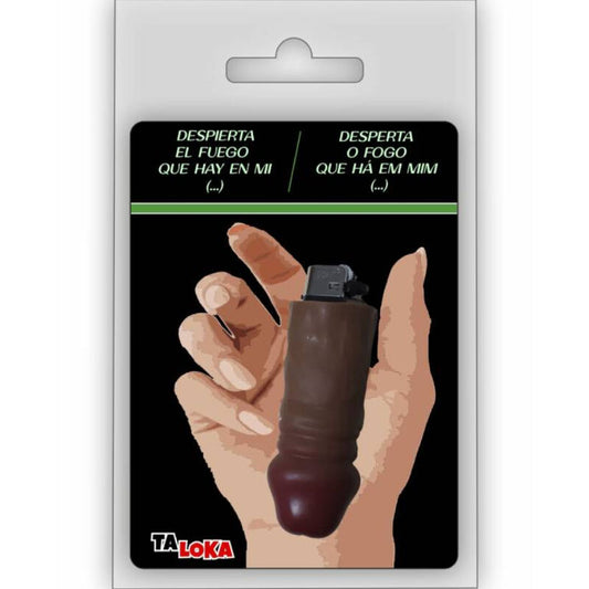TALOKA - FANTASTIC BRIQUET IN THE FORME OF PÉNIS DE COULEUR MULATTO 100% RECHARGEABLE