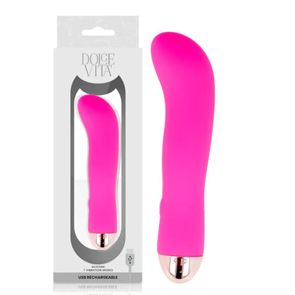 Dolce Vita – Vibrateur Rechargeable Deux Rose 7 Vitesses