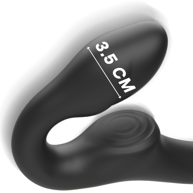 Vibrateur sans bretelles avec bouton-poussoir de télécommande – Ibiza