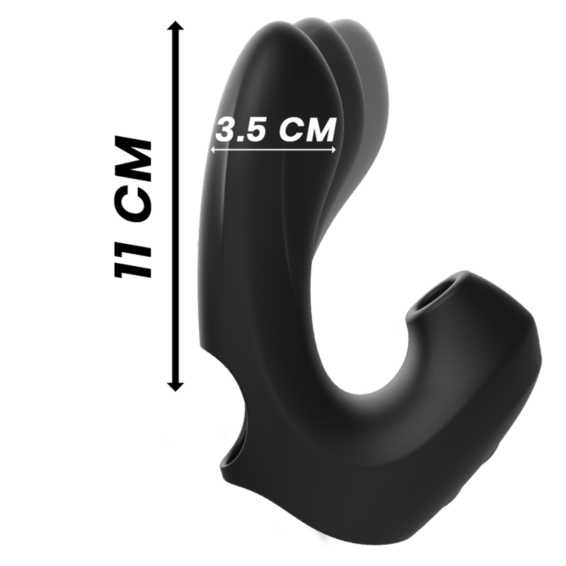 Stimulateur clitoridien dé à couper vibrant et à aspiration du clitoris puissant – Ibiza