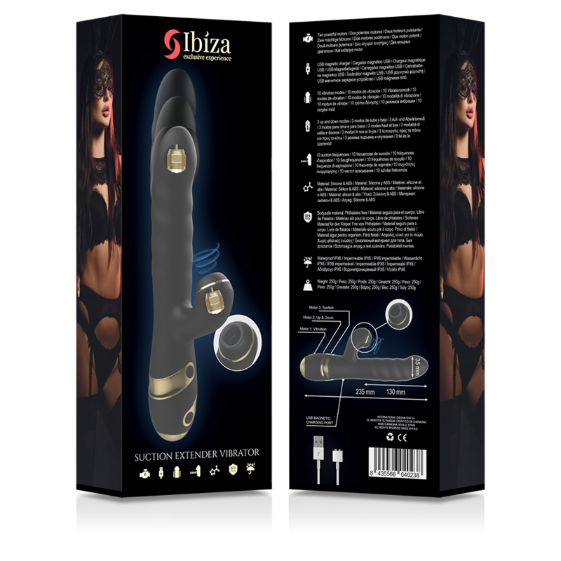 Stimulateur clitoridien up & down + vibrateur + aspiration du clitoris – Ibiza