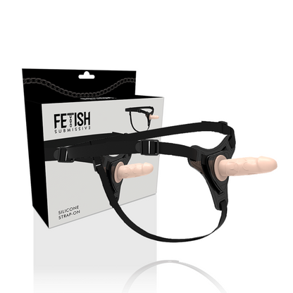 ARNÉS FETICHE SUMMISSIVE - SILICONA REALISTA CARNE 12,5 CM