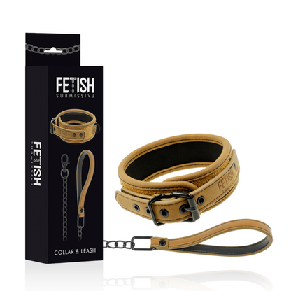 ORIGEN SUBMISIVO FETISH - COLLAR DE CADENA FORRADO EN NEOPRENO