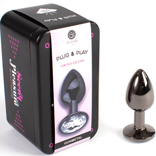 SECRETPLAY - PLUG ANAL PEQUEÑO DE METAL DE CAÑÓN DE 7 CM