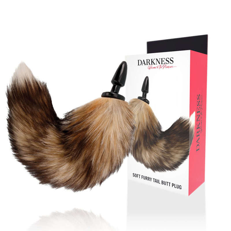 DARKNESS - QUEUE NATURELLE AVEC ANAL PLUG IN SILICONE 10 CM