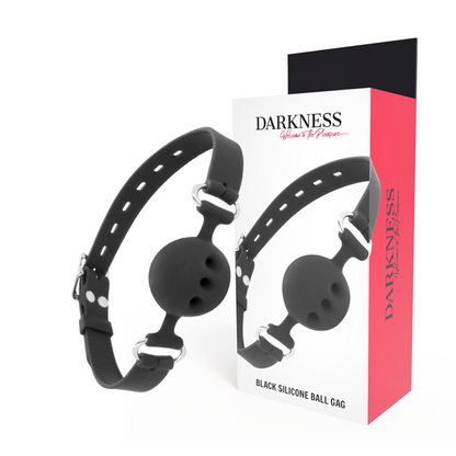 DARKNESS - BTON IN RESPIRANT NOIR SILICONE