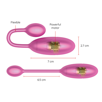 ONINDER - VIBRATING EGG DENVER PINK 7 X 2.7 CM FREE APP