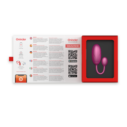 ONINDER - OEUF VIBRANT TOKYO ROSE 7.5 X 3.2 CM FREE APPLICATION