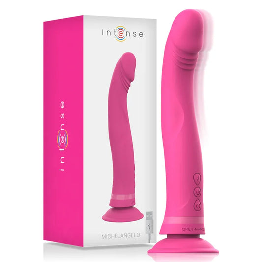 Intense – Gode Vibrateur en Silicone Rose Michelangelo