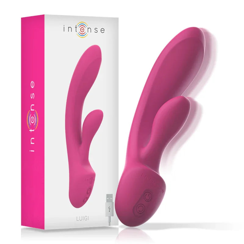 Intense – Vibrateur Luigi Rabbit Silicone Liquide Rose