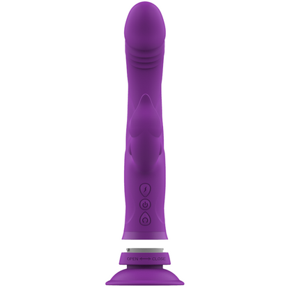 INTENSE - CASANOVA RABBIT VIBRADOR DE SILICONA DE TRIPLE MOTOR MORADO